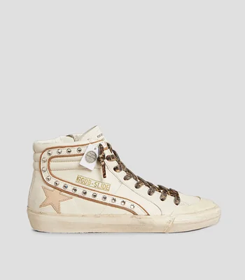 Tenis Casuales Slide en Piel Mujer