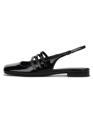 Balerina china de piel para mujer