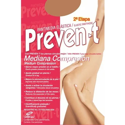 Pantimedia Prevent-T Mediana Compresión para Mujer