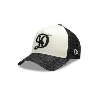 Los Angeles Dodgers MLB Denim Paisley 9FORTY A-Frame Trucker Snapback