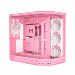Gabinete Hyte Y50 RGB, Midi-Tower, ATX/EATX/Micro-ATX/Mini-ITX, USB 3.0, sin Fuente, 4 Ventiladores Instalados, Rosa