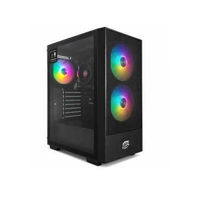 Computadora Gamer Hyundai TRINITY, AMD Ryzen 7 5600GT, 16 GB RAM DDR4 3200 MT/s, 480 GB SSD,Windows 11 (Trial) RGB,Negro