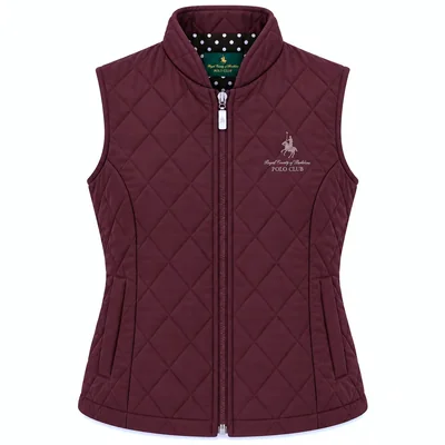 Chaleco Vino Capitonado Royal Polo Club para Mujer Casual