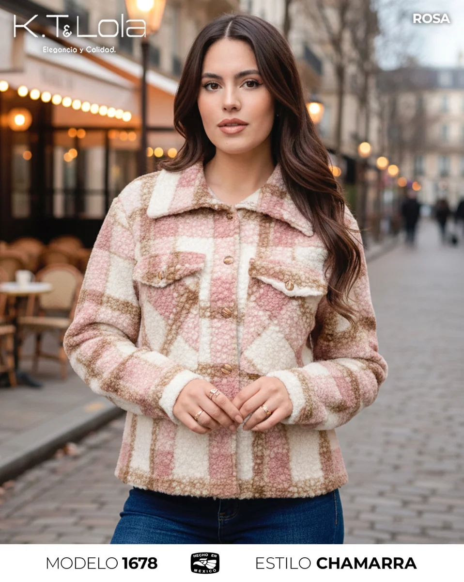 Chamarra Mujer Ligera Invierno Comoda Moda Dama