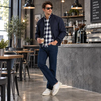 Pantalón Mezclilla Hombre Recto Azul Oscuro Edwards