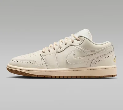 Tenis Air Jordan 1 Low SE Beige/oro Mujer Tallas #23 al #26.5