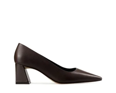 Zapatillas De Tacón Davenia De Piel Para Dama Mod. Marcela Chocolate