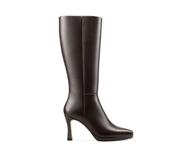 Botas Para Mujer Elegantes Botas Piel Davenia Mod. Izel Café