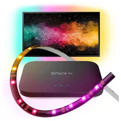 Tira LED Inteligente BINDEN SPACE IN para TV Hasta 90" WiFi RGB Decodificador HDMI Alexa Google