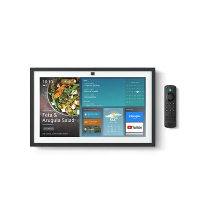 Televisor de cocina inteligente Amazon Echo Show 15 de 15.6 pulgadas HD con Alexa