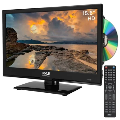 Televisor LED Pyle 156" 1080p Combo DVD 12/24V Negro