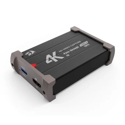 Captura de video Redragon USB 3.0 4K 60fps con Passthrough HDMI