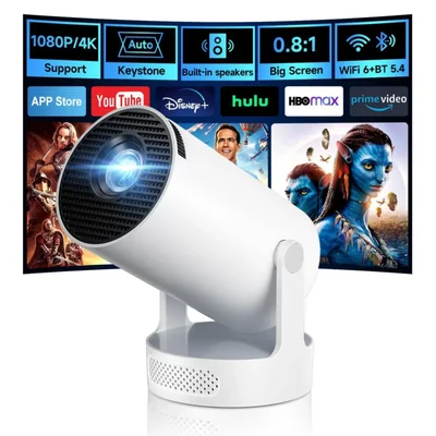 Proyector Philoent WiFi 6 y Bluetooth 5.4 con apps integradas