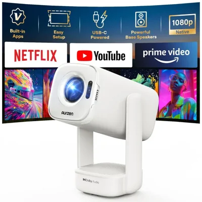 Proyector Aurzen EAZZE D1 1080P USB-C Inteligente