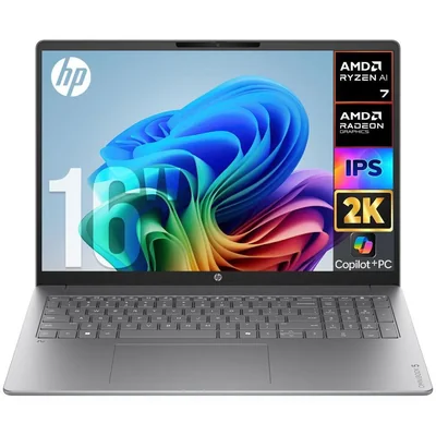 Laptop hp ryzen ai 7 445 64gb 1tb 16" touch 2k copilot+ pc