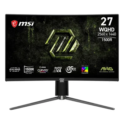 Monitor gamer 2k curvo 27" msi mag 274cqpdf x32 wqhd 320hz