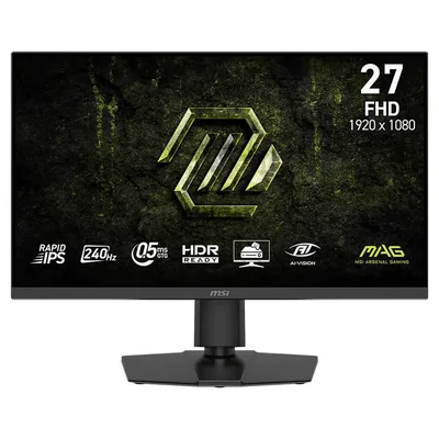 Monitor gamer 27" msi mag 272pf x24 rapid ips fhd 240hz