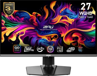 MSI MPG 271QRX QD-OLED, 27 OLED Gaming Monitor, 2560 x 1440 (QHD), OLE