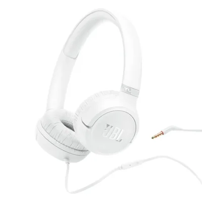 Auriculares JBL Tune 530 con cable On‑Ear color blanco