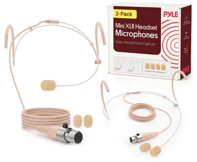 Micrófono Pyle de Diadema XLR (Pack de 2)