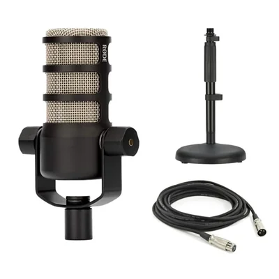 MICRÓFONO StreamEye Rode PodMic + Soporte DS1 + Cable XLR