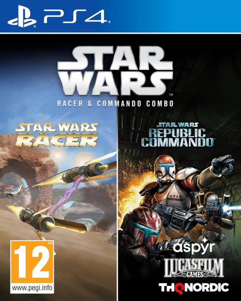 Videojuego THQ Star Wars Racer y Commando para PS4