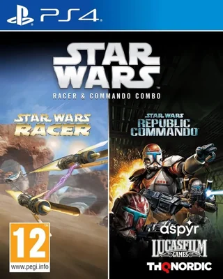 Videojuego THQ Star Wars Racer y Commando para PS4