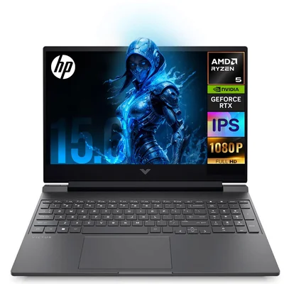 Laptop Gamer Hp Victus 15 Nvidia Geforce Rtx 3050 6gb Ryzen 5 7535hs 8gb Ddr5 512gb Ssd 15.6 Ips Fhd 144hz W11 Teclado En Ingles