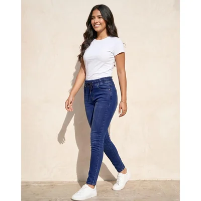 Jeans Mujer Moda Skinny Azul Nyd 58005800