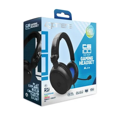 Auriculares 4Gamers C6-100 Azul Multi‑Formato