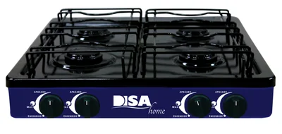 Parrilla A Gas 4q Disa Home Azul Metálico Parr-gas-04