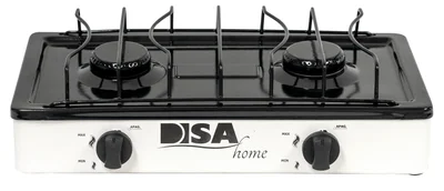 Parrilla A Gas 2q Disa Home Blanco Metálico Parr-gas-02