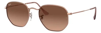 Lentes De Sol Hexagonal Bronce Degradados Ray-Ban