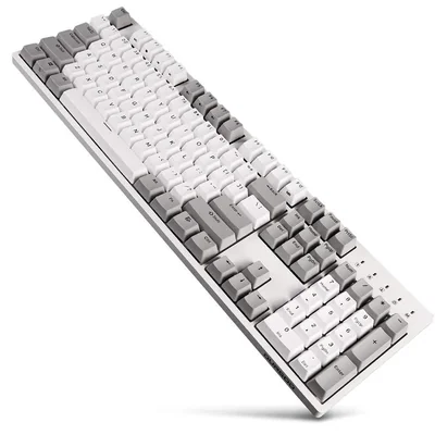 Teclado DURGOD Cherry MX Brown 104 teclas blanco ANSI