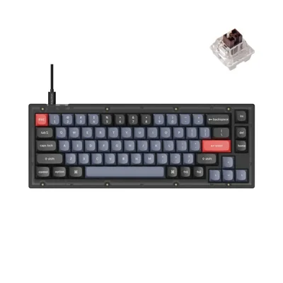 Teclado Keychron V2 65% QMK/VIA K Pro Marrón