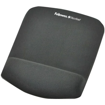 Alfombrilla para ratón Fellowes Graphite con soporte para muñeca 2.5x18x24 cm