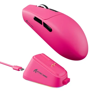 Ratón Gaming ATTACK SHARK G3 Pro Inalámbrico Rosa