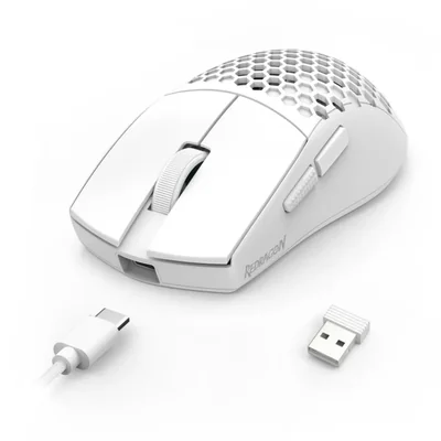 Ratón inalámbrico Redragon M725 49 g blanco 8000 DPI