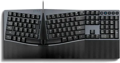 Teclado Perixx PERIBOARD-535BL Blue Clicky Negro