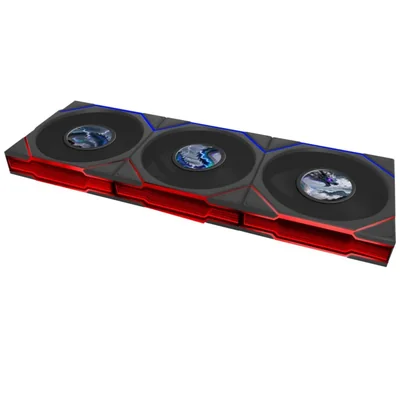Ventilador Lian Li UNI TL LCD 120 ARGB PWM Pack de 3 Negro
