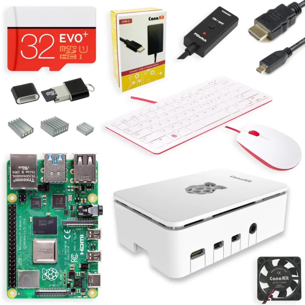 Kit de inicio de escritorio CanaKit Raspberry Pi 4 con 4 GB de RAM