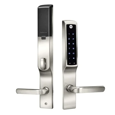 Cerradura Yale Assure para puertas Andersen® con Wi‑Fi Bluetooth y acabado níquel satinado