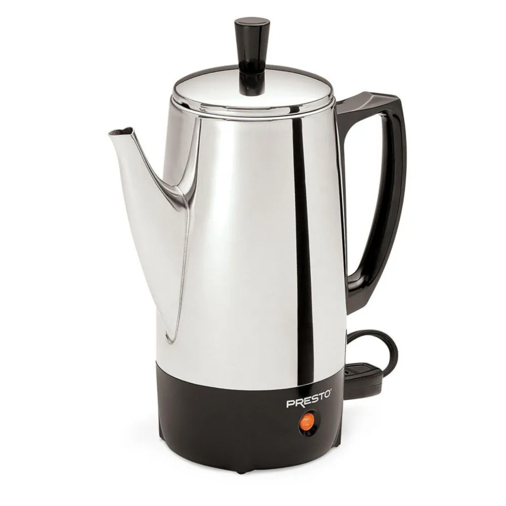 Cafetera Presto 02822 6 tazas acero inoxidable 500 W