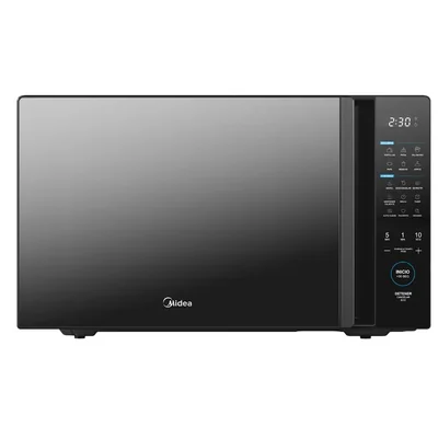 Microondas midea 40l manija oculta puerta espejo negro