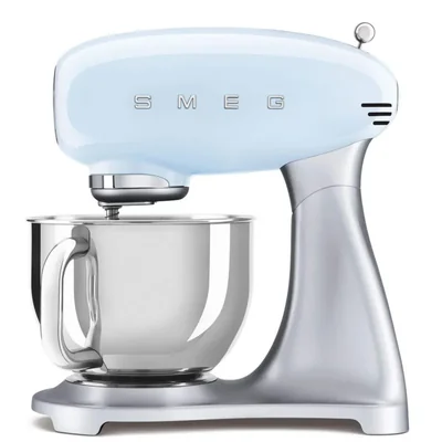 Batidora de pie Smeg estilo retro de los años 50 en azul pastel