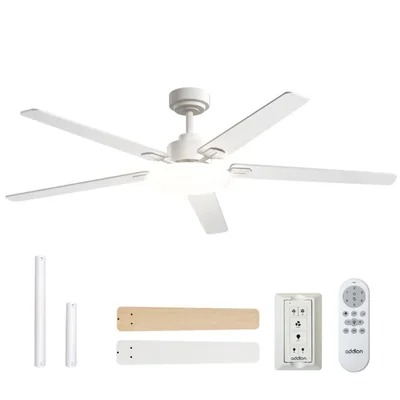 Ventilador de techo addlon 150 cm con control remoto y luz