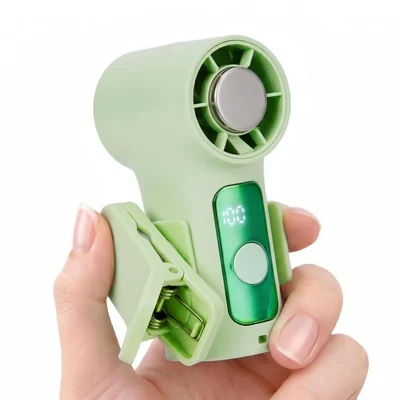 Ventilador portátil recargable mini Lightshyer de 160 g con LED