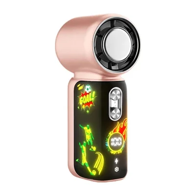 Ventilador de mano Pawvita Soccer LED con enfriamiento de 16 °C