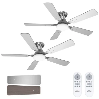 Ventilador de techo addlon 122 cm con luces y control remoto (2 unidades)