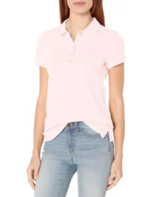 Polo de algodón rosa Nautica para mujer - Talla M